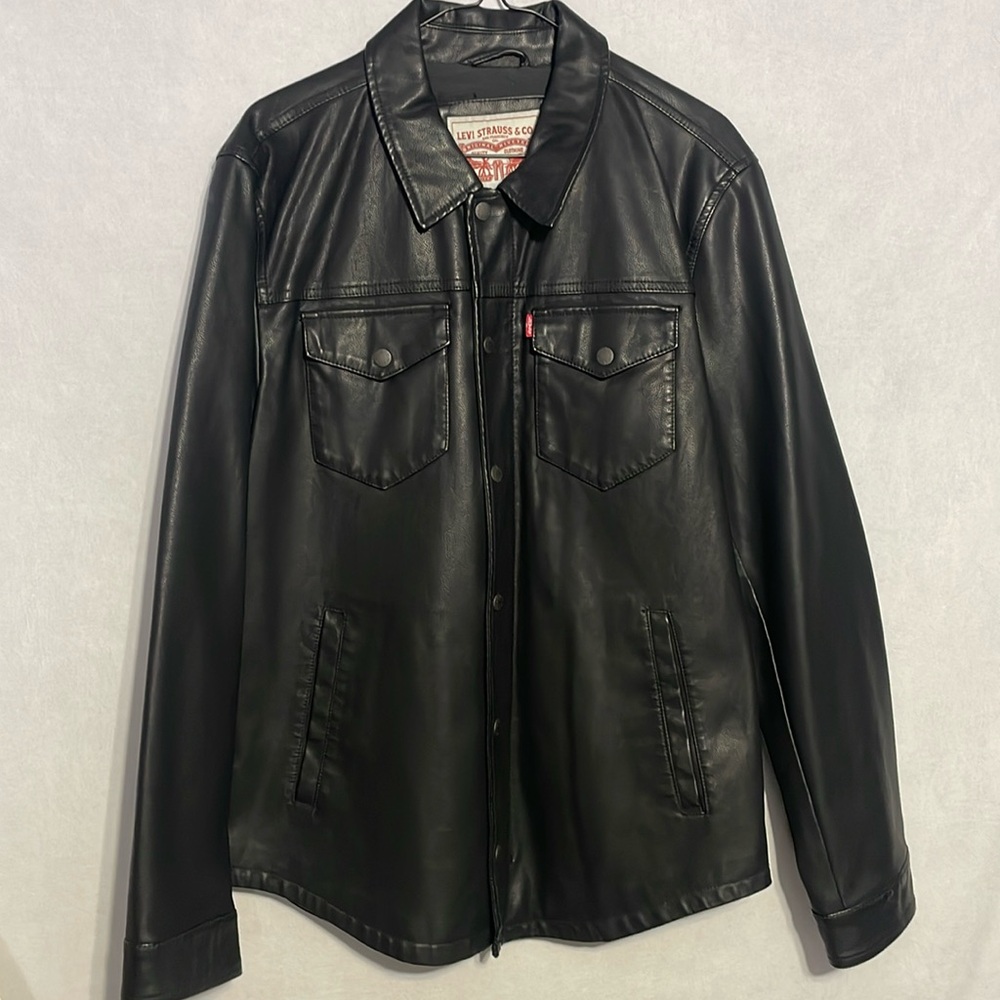 Black Levi’s Leather Jacket